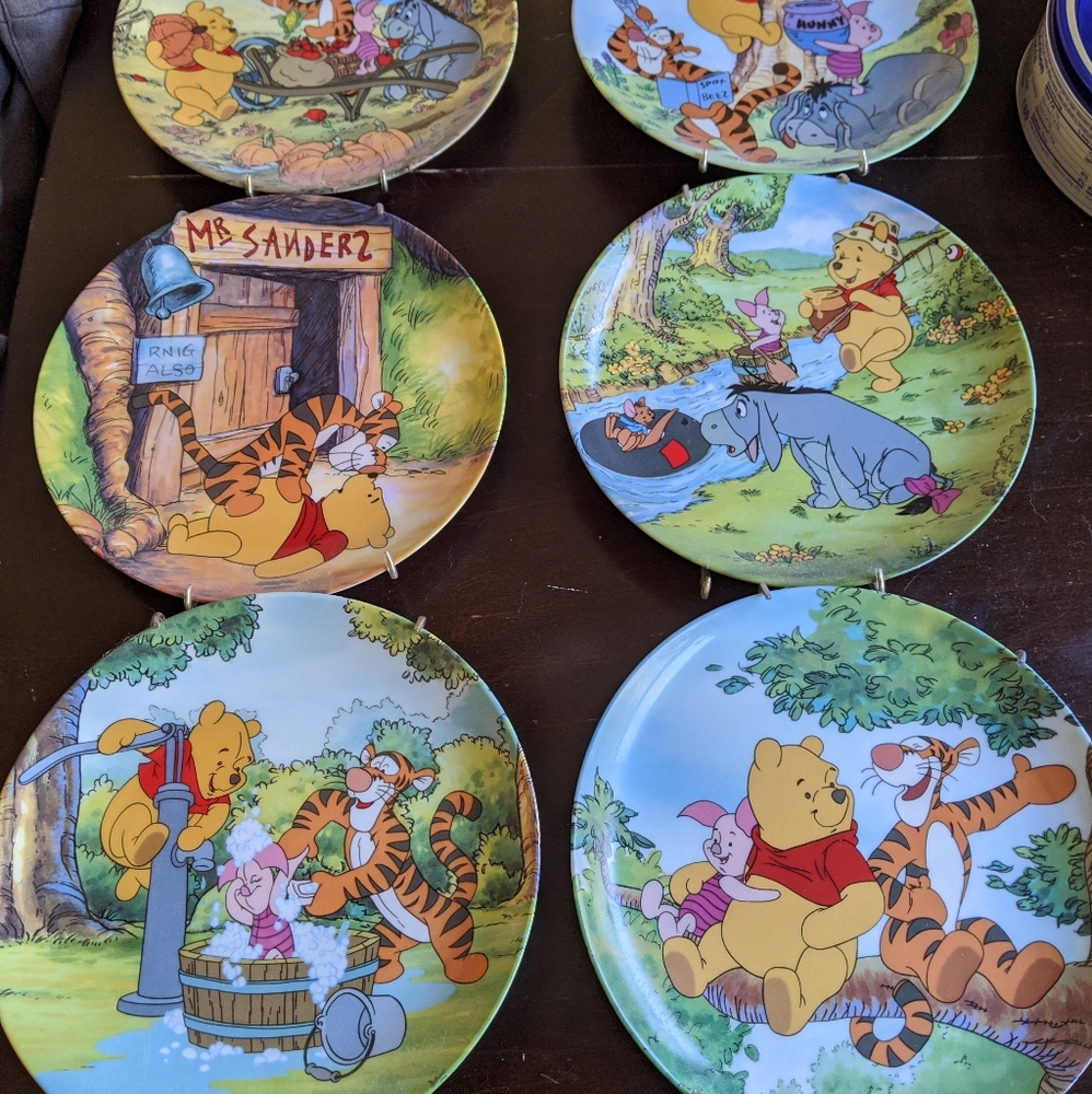Bradford Exchange 100 Acre Wood plate collection